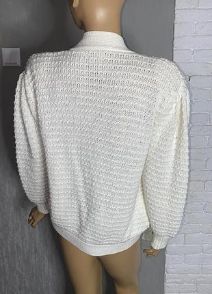 Вінтажна кофта кардиган з аплікацією jcs, xl 3