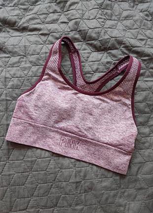 Спортивный топ бюстье pink лиф victoria's secret лифчик nike бюст crane бюстгалтер crivit2 фото