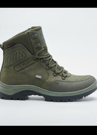 Тактические зимние кожаные ботинки, полуберцы на термоподкладе, обувь военная5 фото