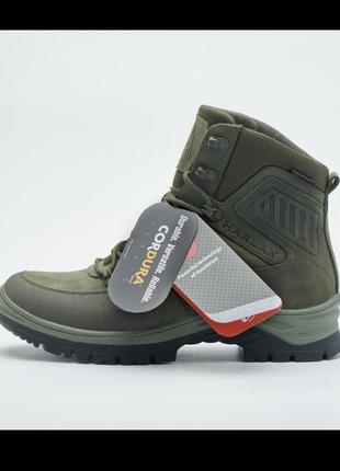 Тактические зимние кожаные ботинки, полуберцы на термоподкладе, обувь военная8 фото