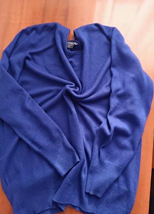 Свитер базовый шёлк кашемир adagio 48/2xl, сине-фиолетовый9 фото