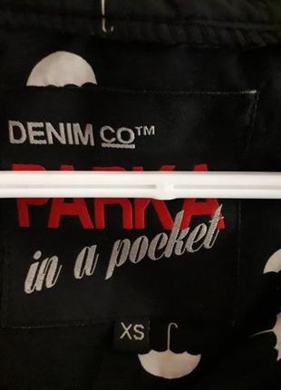 Легенька парку вітровка дощовик denim co3 фото