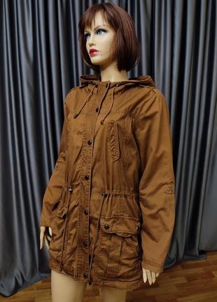 Натуральная коттоновая куртка ветровка курточка большого размера батал7 фото