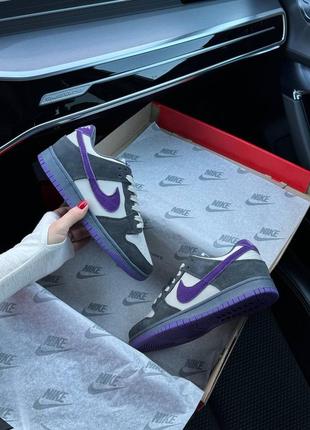 Жіночі кросівки nike sb dunk low x otomo katsuhiro grey purple найк сб данк низькі