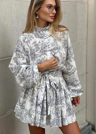 Сукня сорочка літня з довгим рукавом плаття в стилі ivina boutique івіна бутік