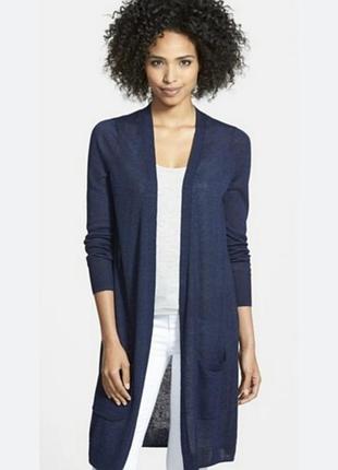 Темно синяя накидка кардиган