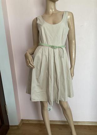 Хлопковое качественное платье от бренда zara / m /