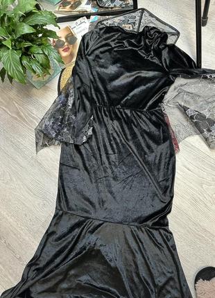 Сукня відьми готична сукня вампіра батал карнавальний костюм9 фото
