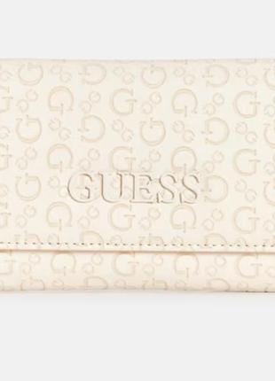 Кошелек-клатч  guess с тисненым логотипом bowie 14418584/sg907651 белый