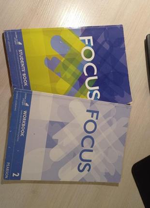 Focus 2 students book+workbook a2+/b1| книги з англійської мови