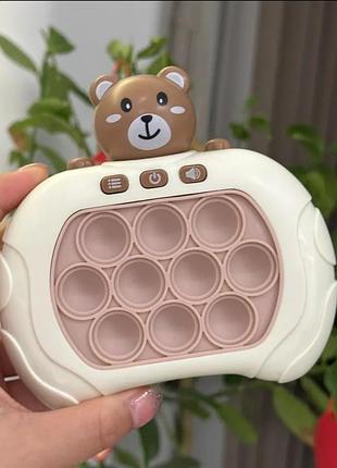 Ігрушка антістрес pop it pro rabbit коричневий