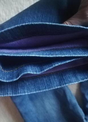 Тёплые джинсы на подкладке 134 -140 см4 фото