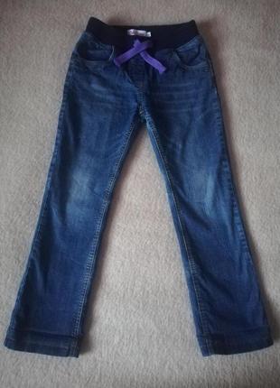 Тёплые джинсы на подкладке 134 -140 см1 фото