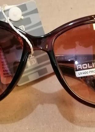 Сонцезахисні жіночі окуляри новинка, коричневого кольору