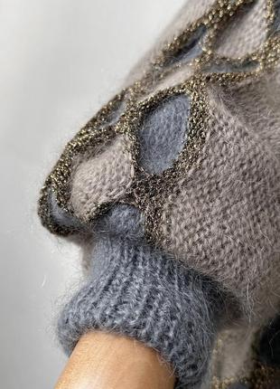 Кардиган мохер винтаж эксклюзив, шерстяной свитер кардиган3 фото