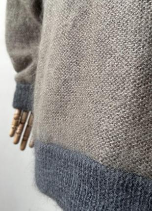 Кардиган мохер винтаж эксклюзив, шерстяной свитер кардиган6 фото