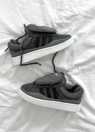 Кроссовки adidas campus x bad bunny graphite3 фото