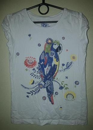 Футболка девочке принт с блестками