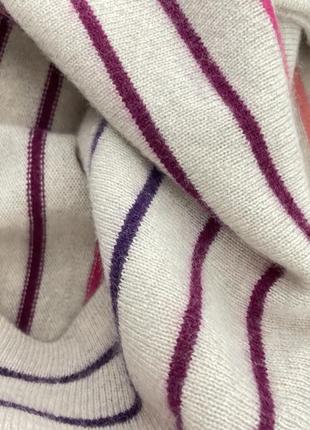 Джемпер кашемир полоску свитер зимний натуральный женский кофта тепла5 фото