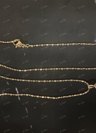Натуральный камень танзанит кулон в форме маркиз на цепочке медицинское золото xuping 45 см.1 фото