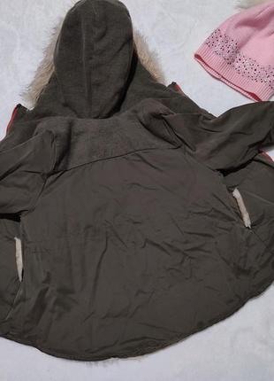 Куртка парка на девочку деми весна осень бренд 86-92 см 18-24 мес 2 г4 фото