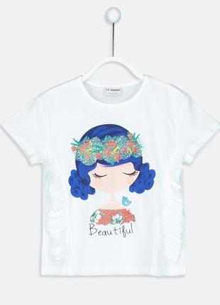 Футболка для девочки lc waikiki, рост 104-110 см, майка