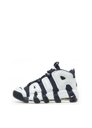 Мужские кроссовки nike air more uptempo 8crew navi core white.