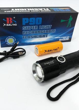 Супер яскравий ліхтарик bailong bl-x31-p90, кишеньковий ліхтар з usb заряджання, тактичні ліхтарі ho-849 для полювання8 фото