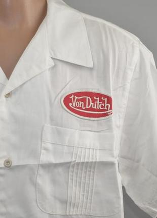 Вінтажна робоча сорочка von dutch mechanic work (m) скош3 фото