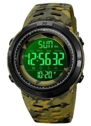 Мужские армейские водостойкие тактические часы skmei 2070cmgn, брендовые мужские часы, oq-275 часы армейские2 фото