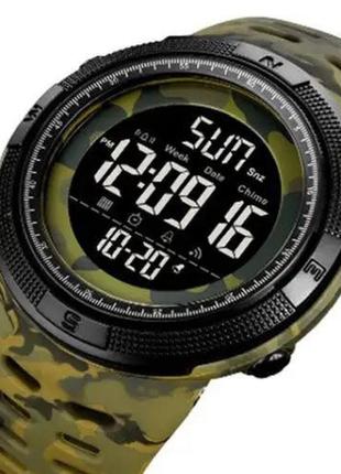 Мужские армейские водостойкие тактические часы skmei 2070cmgn, брендовые мужские часы, oq-275 часы армейские3 фото