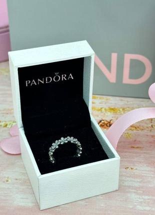 Серебряное кольцо pandora ромашки