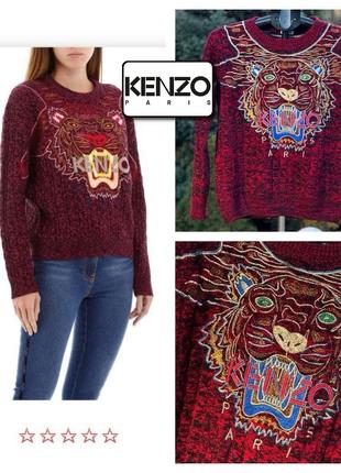 Kenzo paris оригинальный фирменный свитер женский1 фото