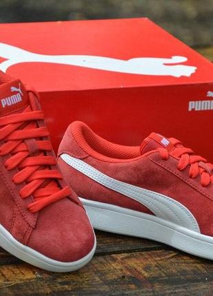 Оригинальный puma! красные кеды puma vikky v2 women's sneakers пума1 фото