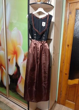 Баварское винтажное платье дырнь октоберфест