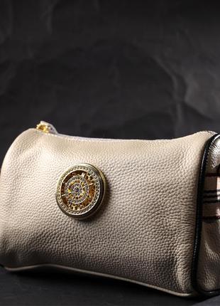 Изумительная сумка для стильных женщин из натуральной кожи vintage 22264 белый6 фото