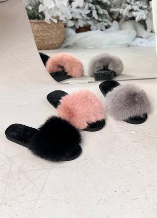 Легкие и удобные домашние тапочки из эко меха