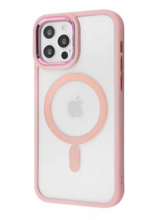 Чохол wave ardor case with magnetic ring iphone 12/12 pro pink sand