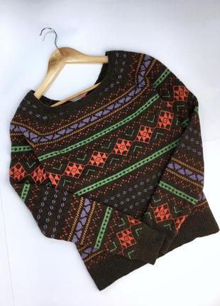 Женский свитер женская кофта худи свитшот тёплый коричневый2 фото