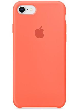 Чехол silicone case для iphone se 2020/8/7 персиковый с открытым низом