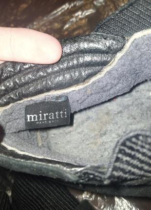 Мужские зимние теплые ботинки от бренда miratti (hand made) italy 🇮🇹6 фото