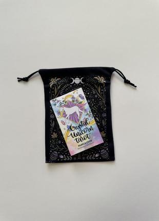 Мешочек сумочка для карт таро оракул рун с лунными зайками4 фото