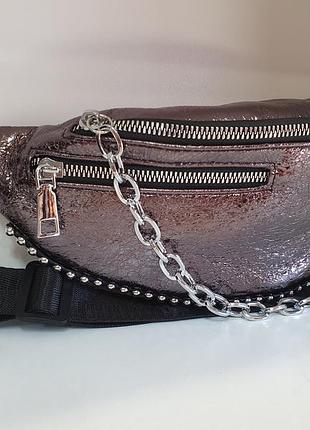Жіноча сумочка belt bag / сумка на пояс / бананка / кроссбоди / сумка через плече