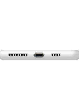 Силиконовый чехол c закрытым низом apple silicone case  для iphone 11 белый2 фото