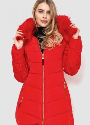 Куртка жіноча демісезонна, колір червоний, 235r819-661 фото