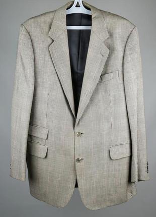 Burberry оригинал мужской пиджак винтаж шерстяной в клетку размер 54 xxxl1 фото