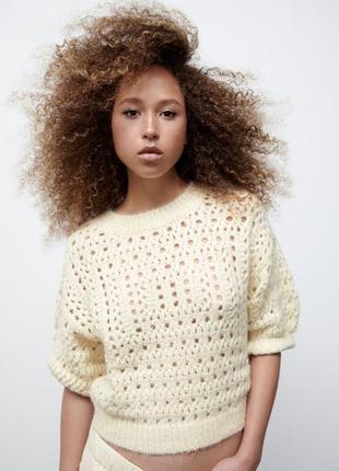 Ажурний светр zara оригінал нова колекція