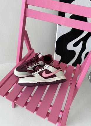 Кроссовки nike sb low «&nbsp;burgundy / cream&nbsp;» premium9 фото