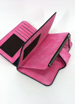 Жіночий гаманець портмоне клатч baellerry forever n2345, компактний гаманець дівчинці. колір: малиновий9 фото