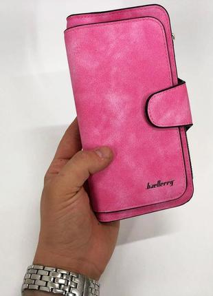 Жіночий гаманець портмоне клатч baellerry forever n2345, компактний гаманець дівчинці. колір: малиновий10 фото